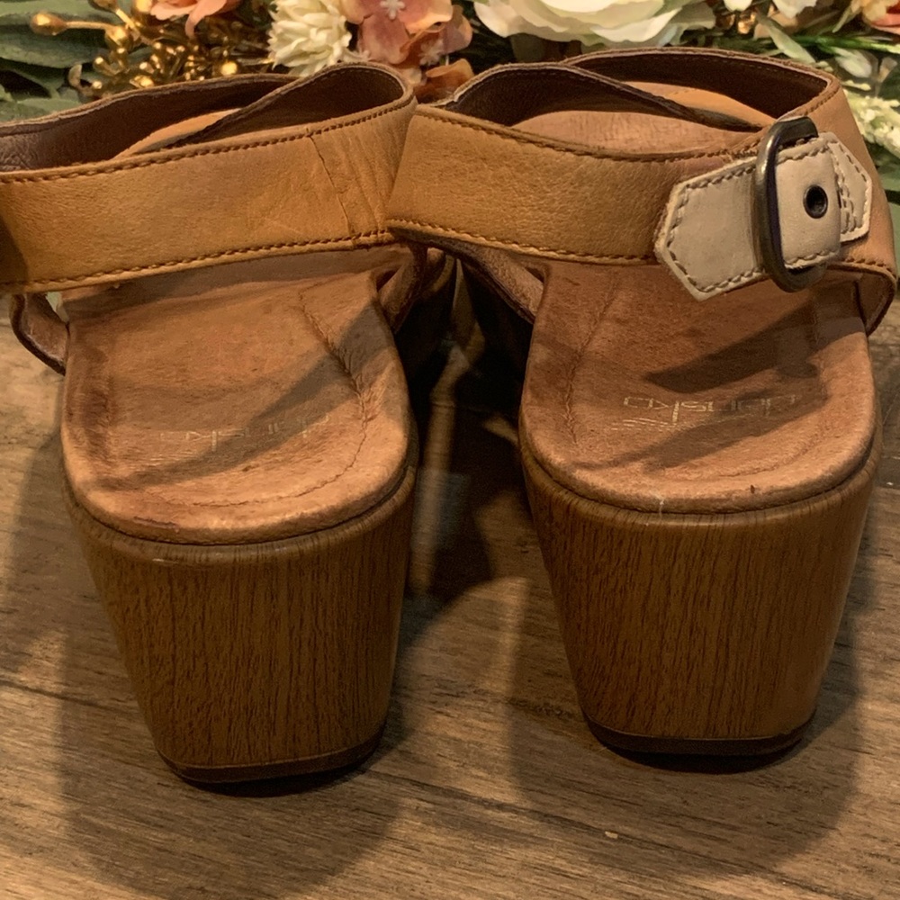 Dansko Open Toe Wooden Clogs - image 2